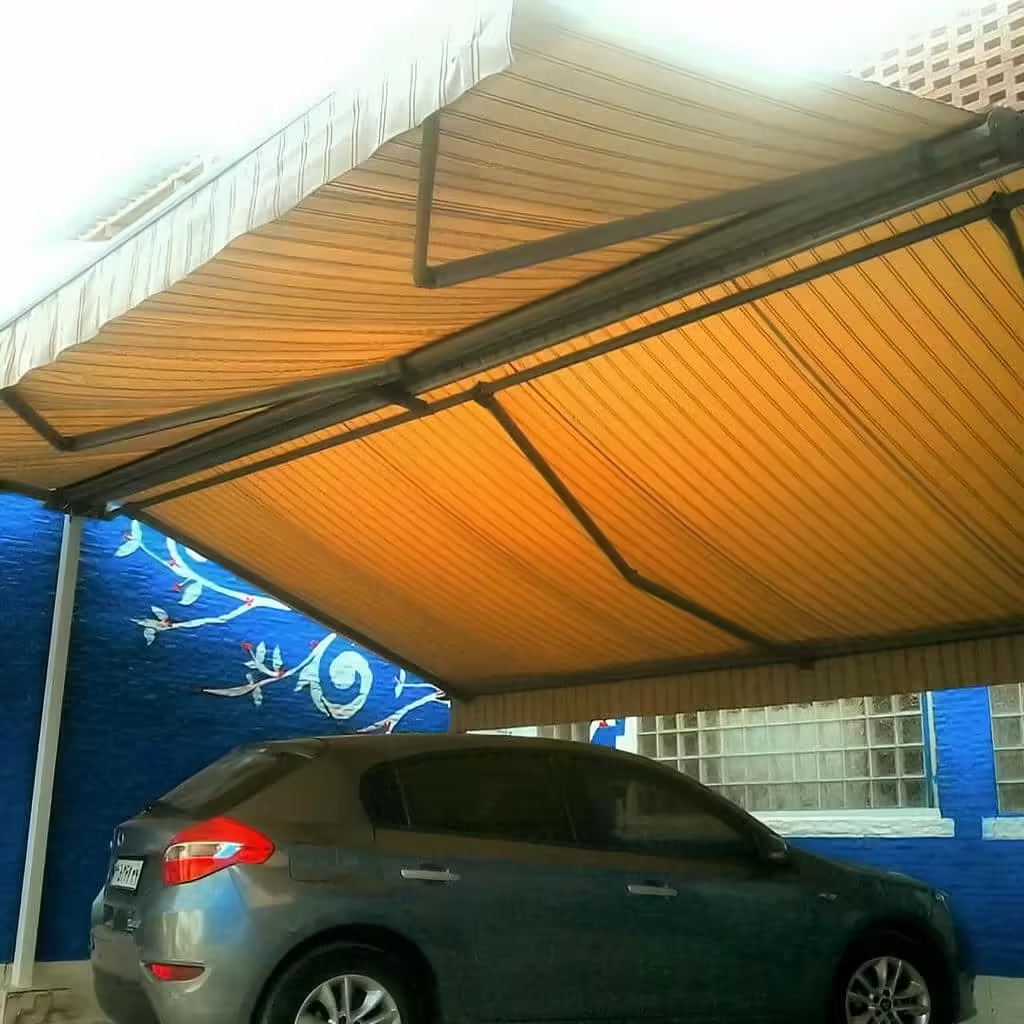 سایبان برقی ریلی