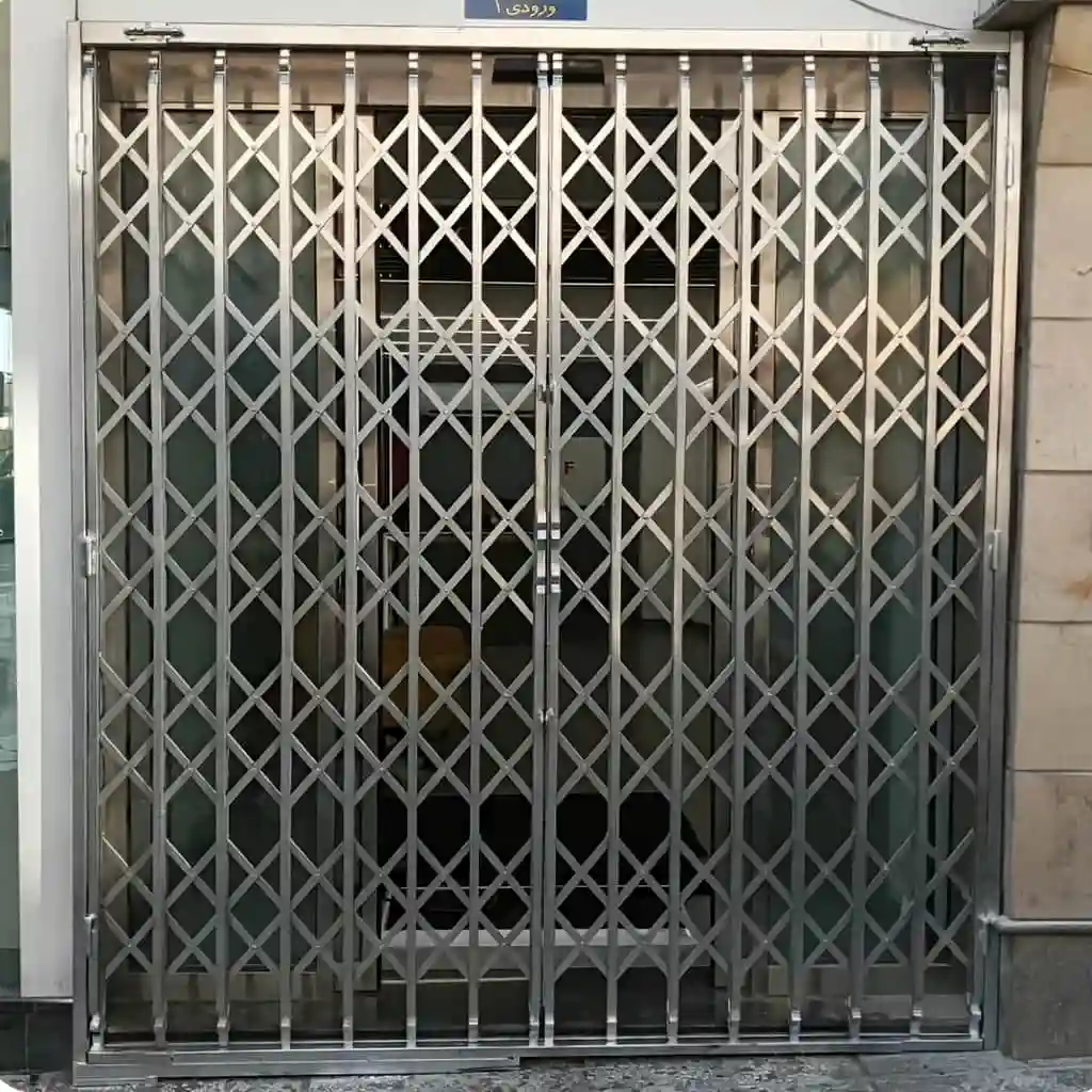 حفاظ آکاردئونی تمام گل دوبل سه جداره برای پنجره