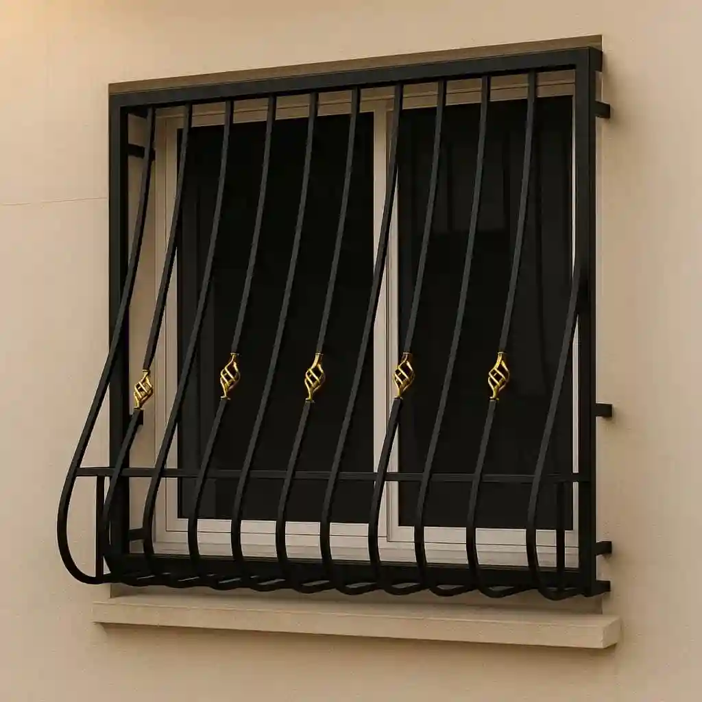 حفاظ پنجره سبدی ارکیده با جاگلدانی تولید