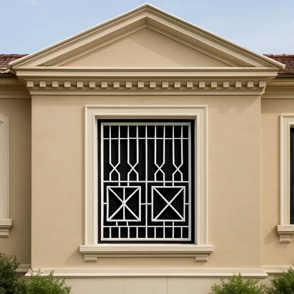 حفاظ پنجره هندسی مدرن نصب