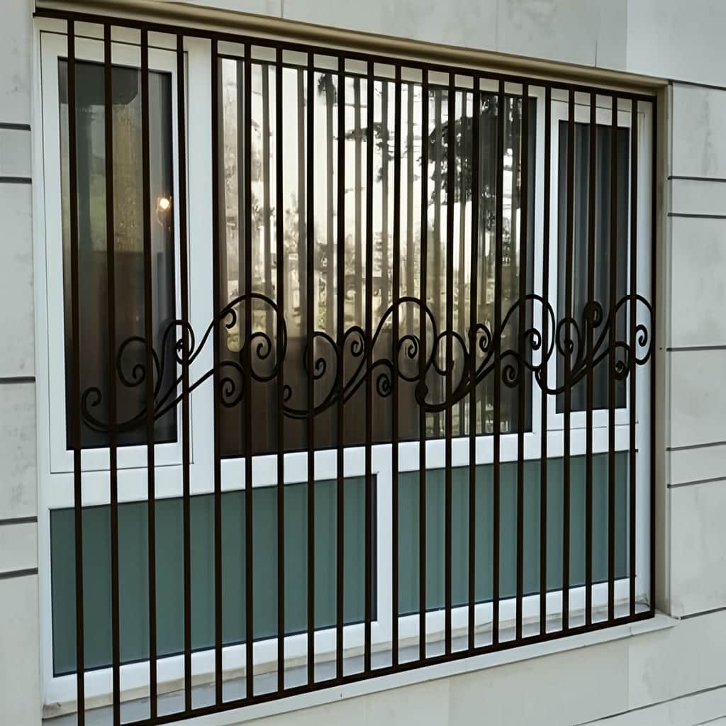 حفاظ پنجره گل نیلوفری ساخت