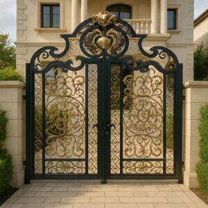 درب فلزی میخک فرفورژه کلاسیک