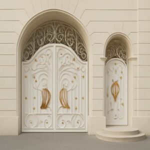 درب فلزی پروانه لوکس مدرن