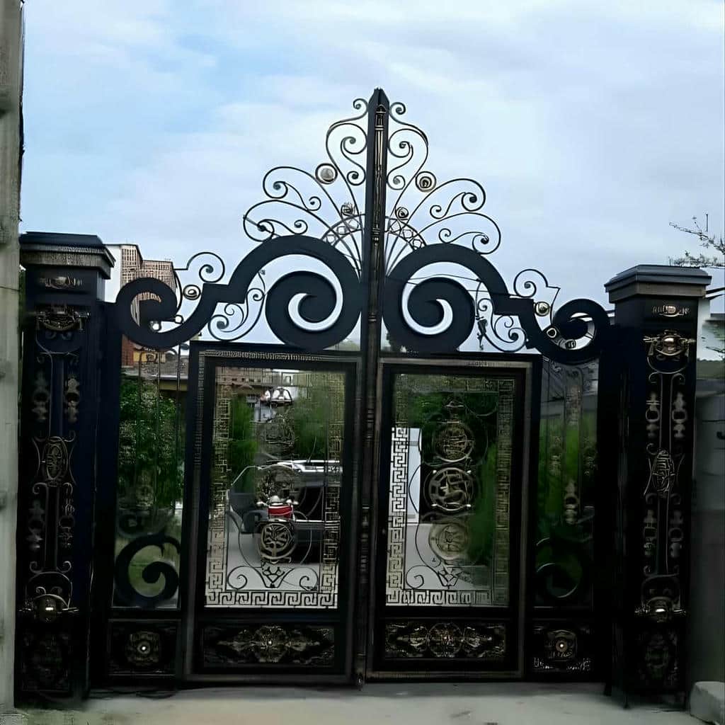 قیمت درب آهنی ویلا با طرح مدرن