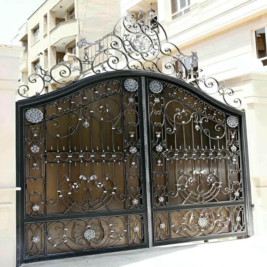 فروش درب آهنی ویلا با شیشه دوجداره