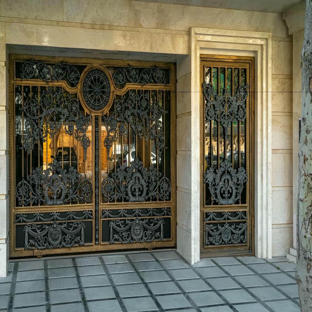 قیمت درب حیاط آهنی مناسب ویلا