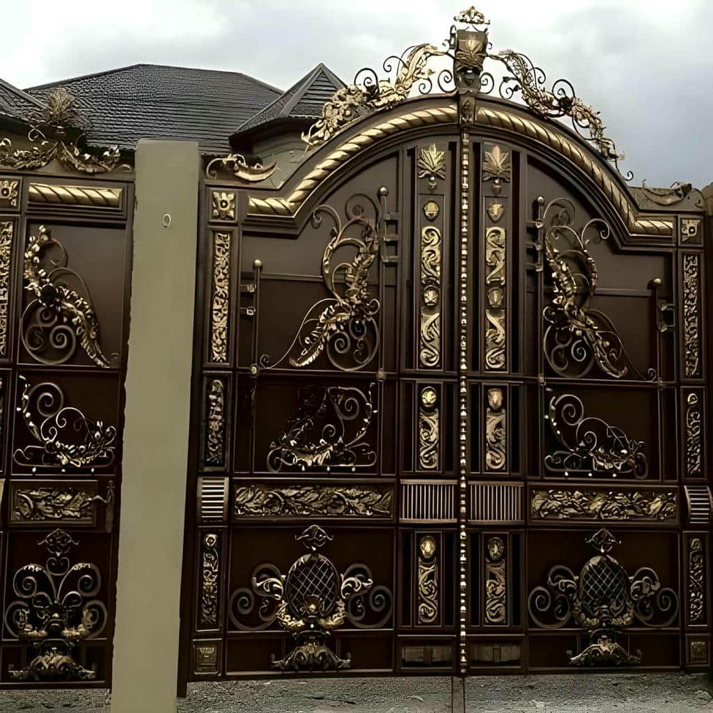 کارخانه تولید درب حیاط آهنی جدید و ارزان