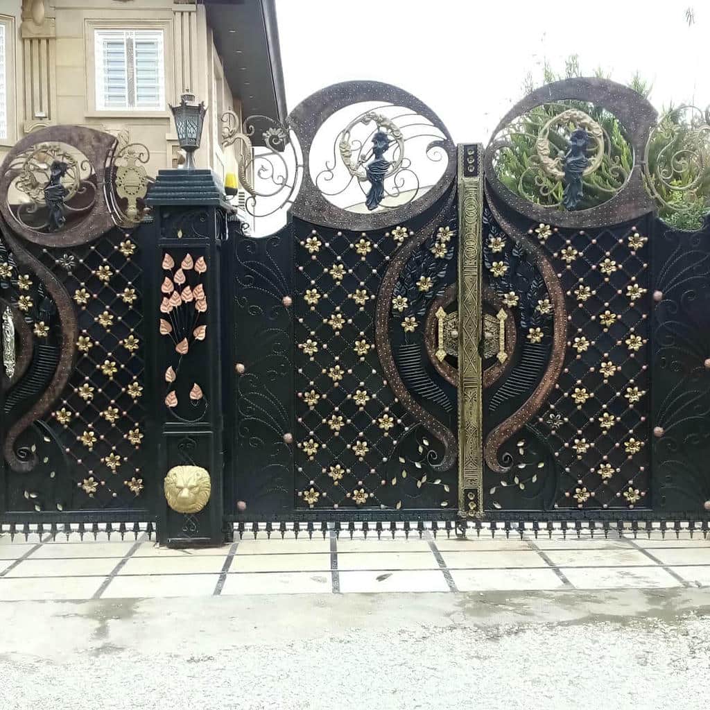 درب حیاط آهنی جدید و ارزان