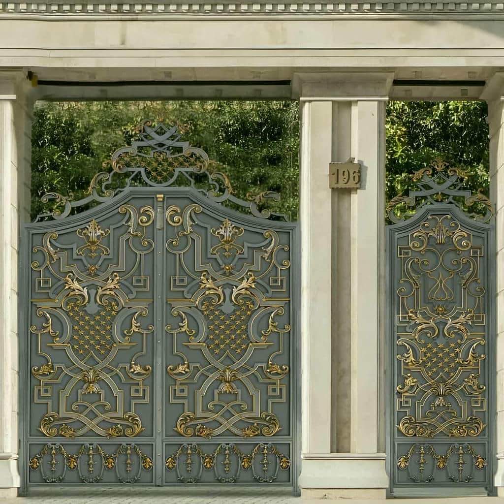 فروش درب فلزی ورودی ویلا طرح CNC