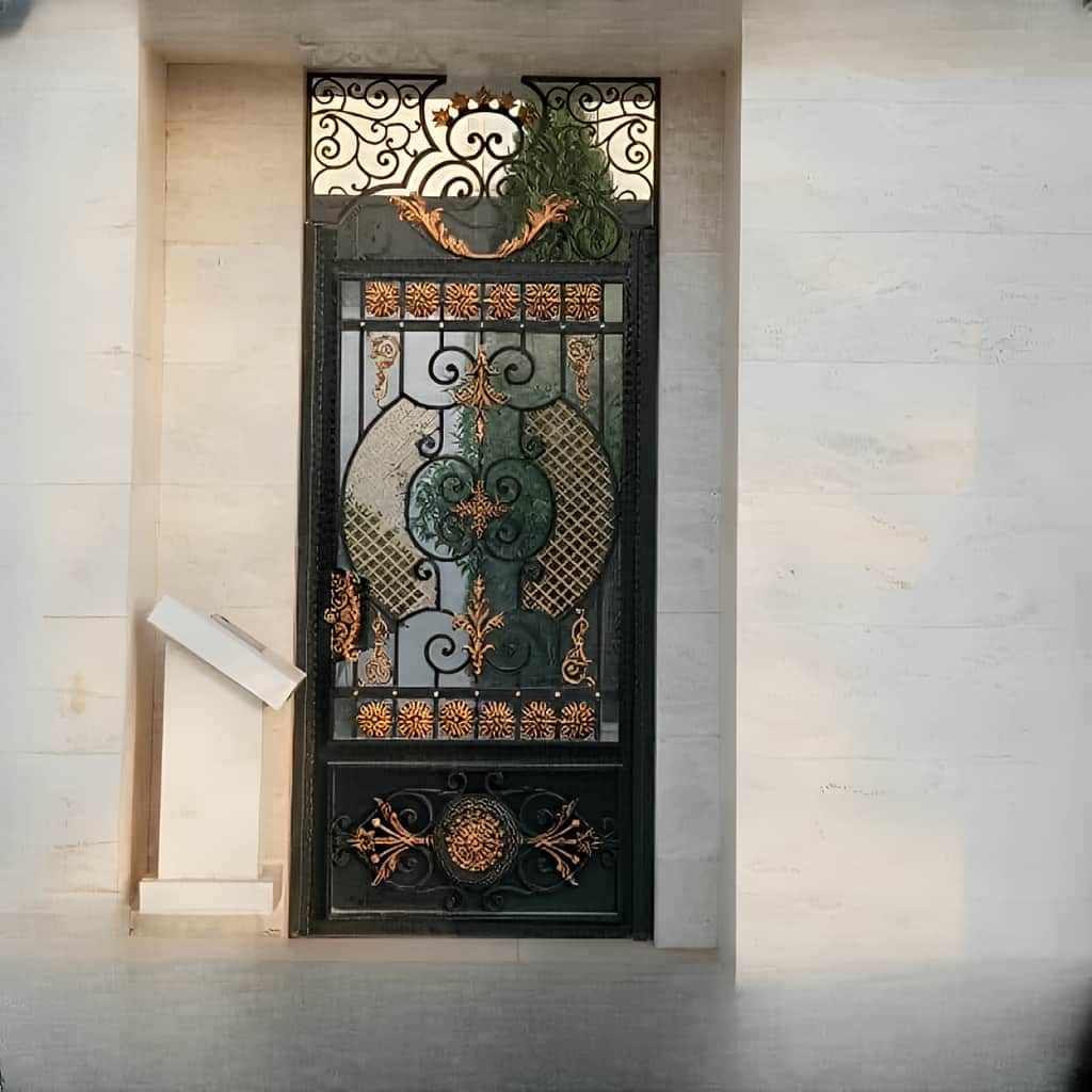 درب فلزی ارکیده کلاسیک لوکس