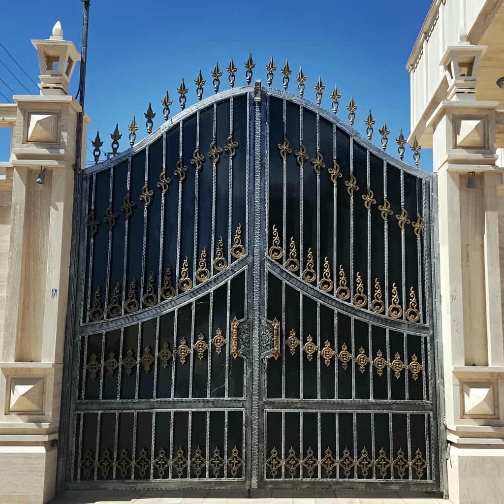 کارخانه درب فلزی انگلیسی کلاسیک فرفورژه