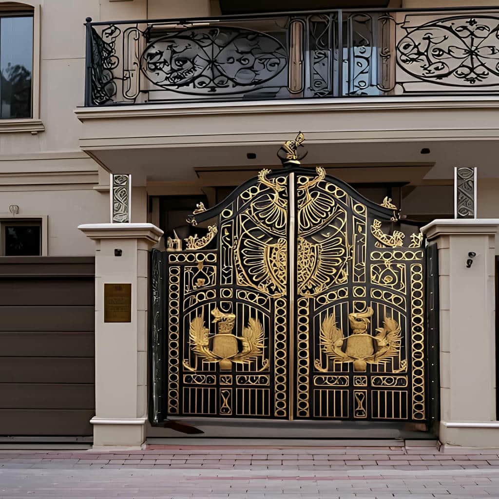 درب فلزی باکینگهام فرفورژه لوکس