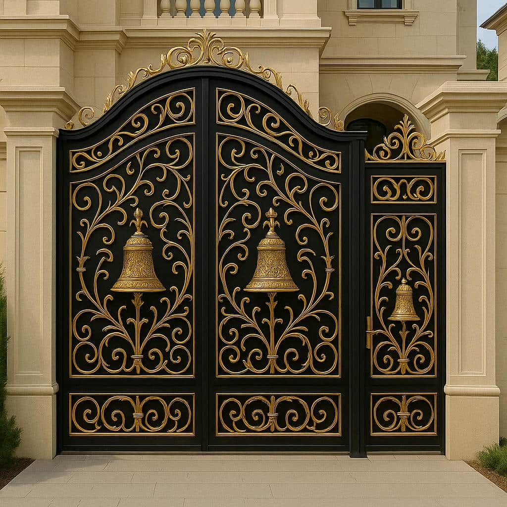 خرید درب فلزی زنگوله کلاسیک ویلا