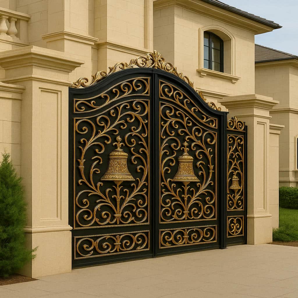 درب فلزی زنگوله کلاسیک ویلا