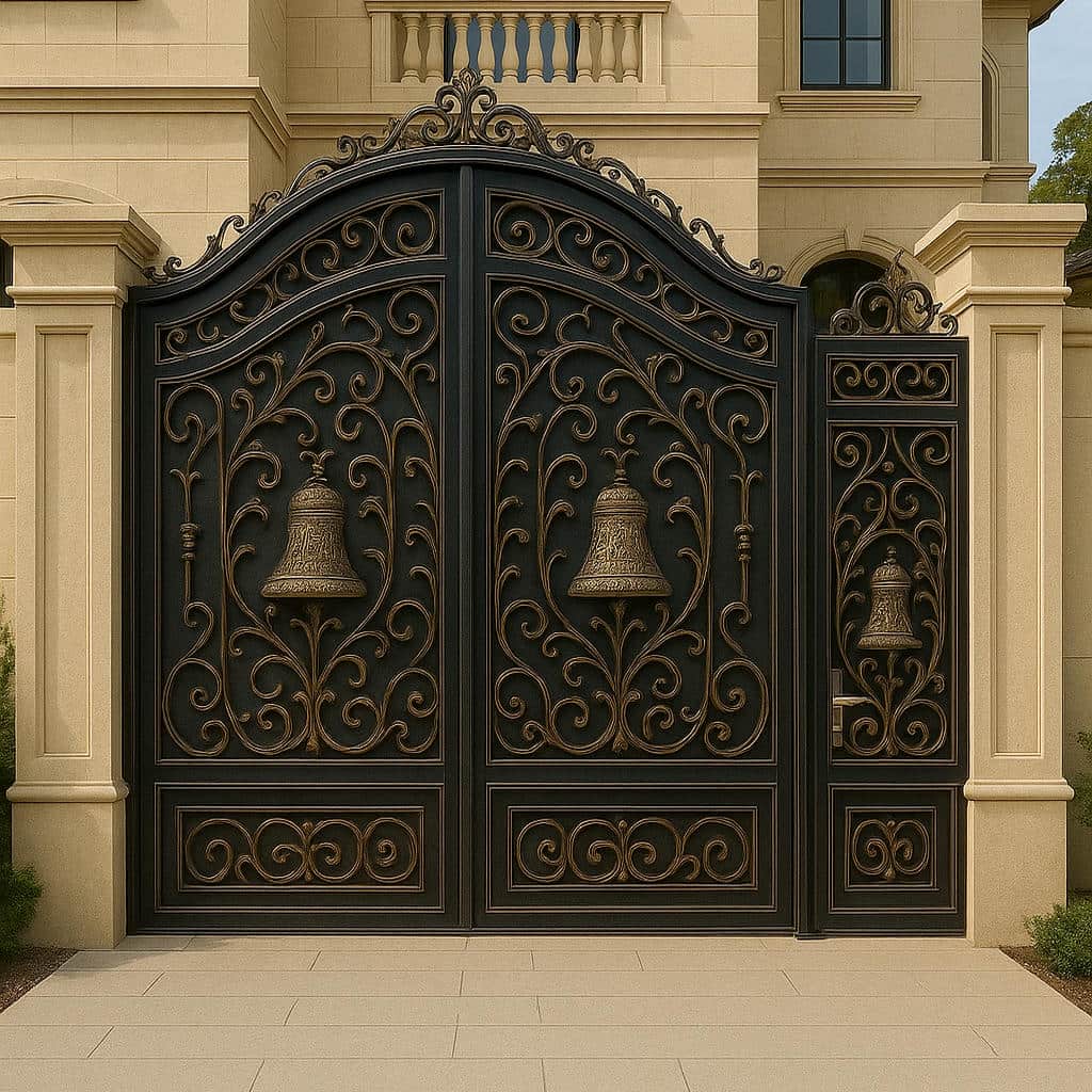 قیمت درب فلزی زنگوله برای پارکینگ