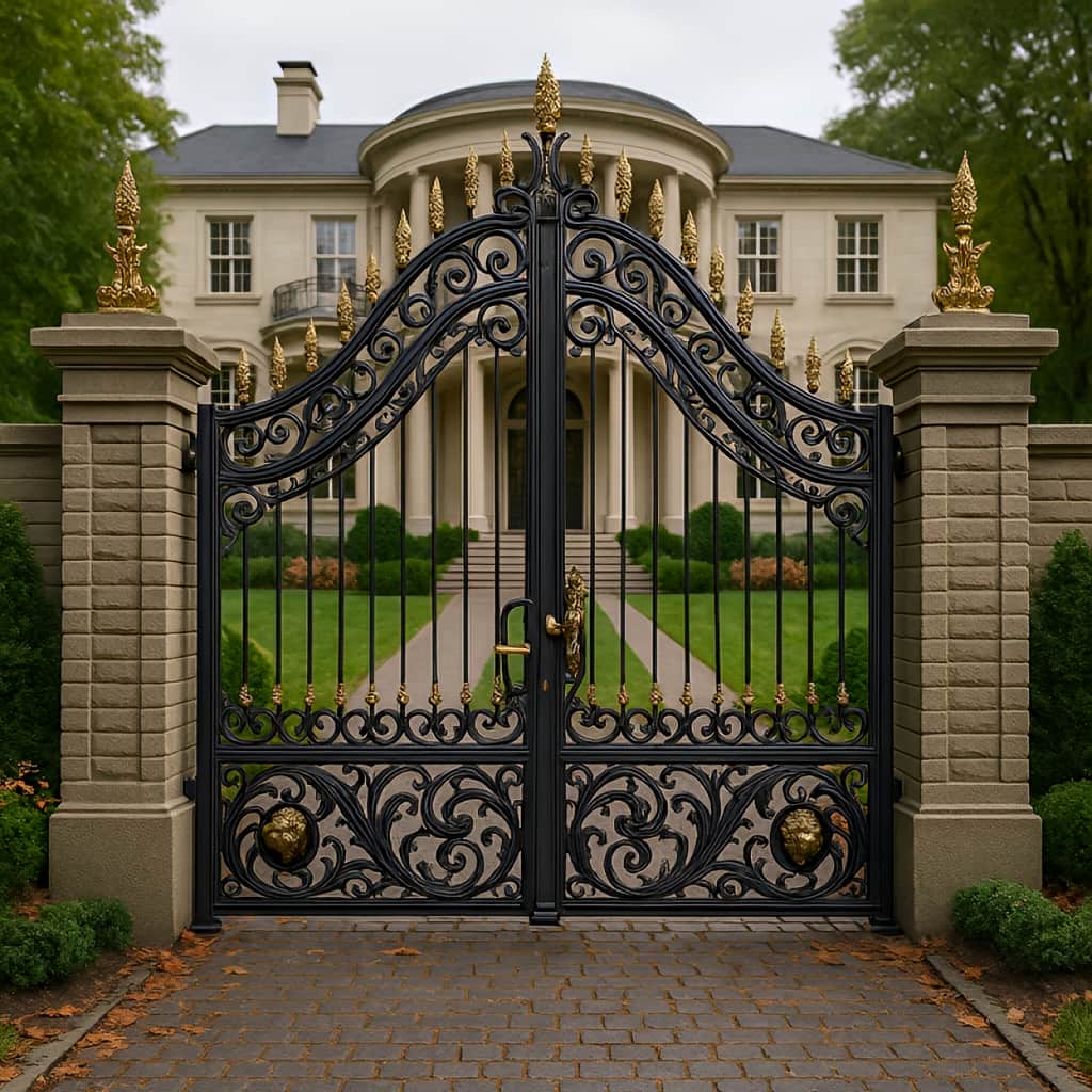 نصب درب فلزی سمیه نفررو حیاط