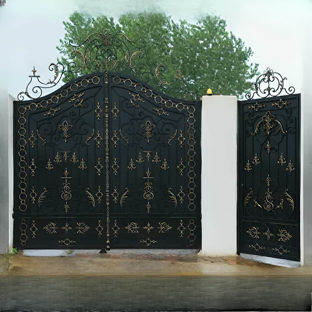 فروش درب فلزی غنچه دولنگه لوکس