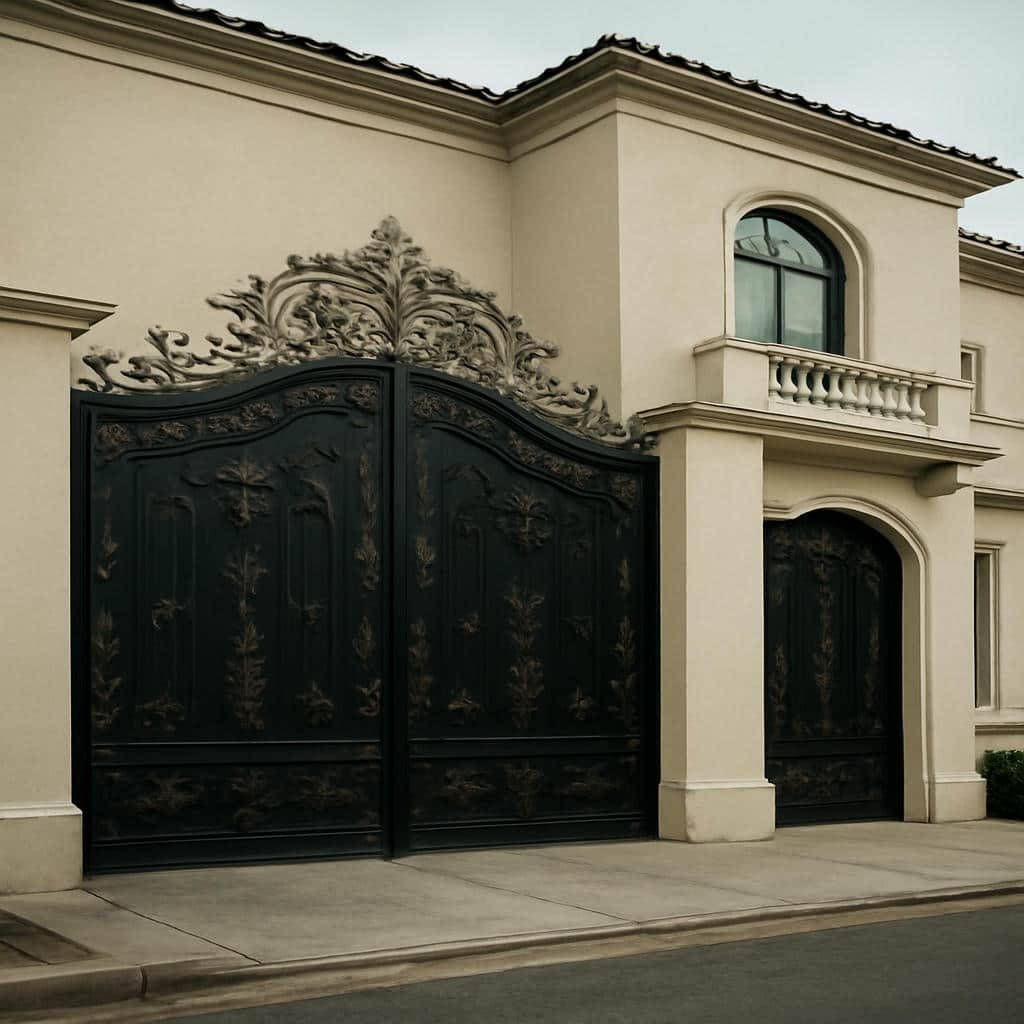 درب فلزی غنچه لوکس باغ