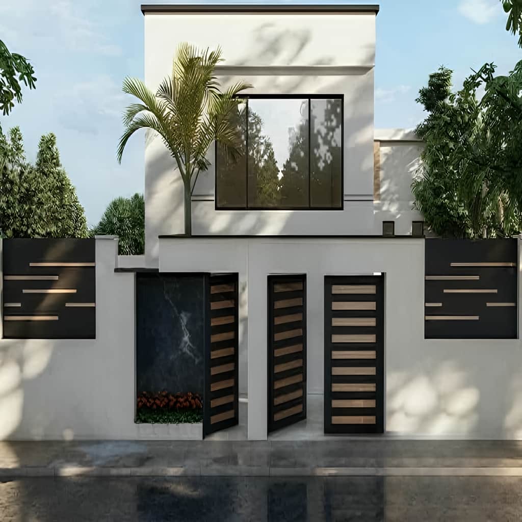 نصب درب مدرن راسا لولایی ریلی