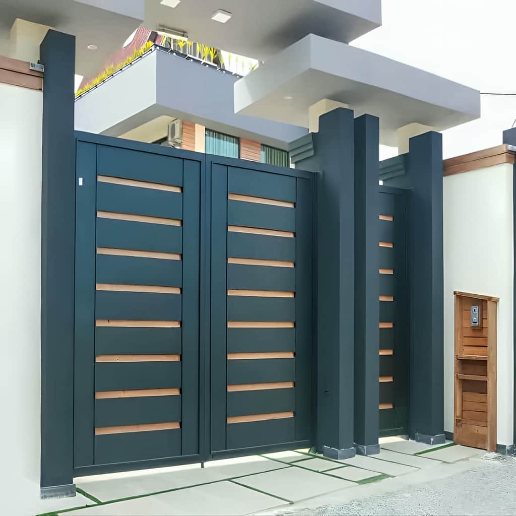 نصب درب مدرن لیان سفارشی ورودی ویلا