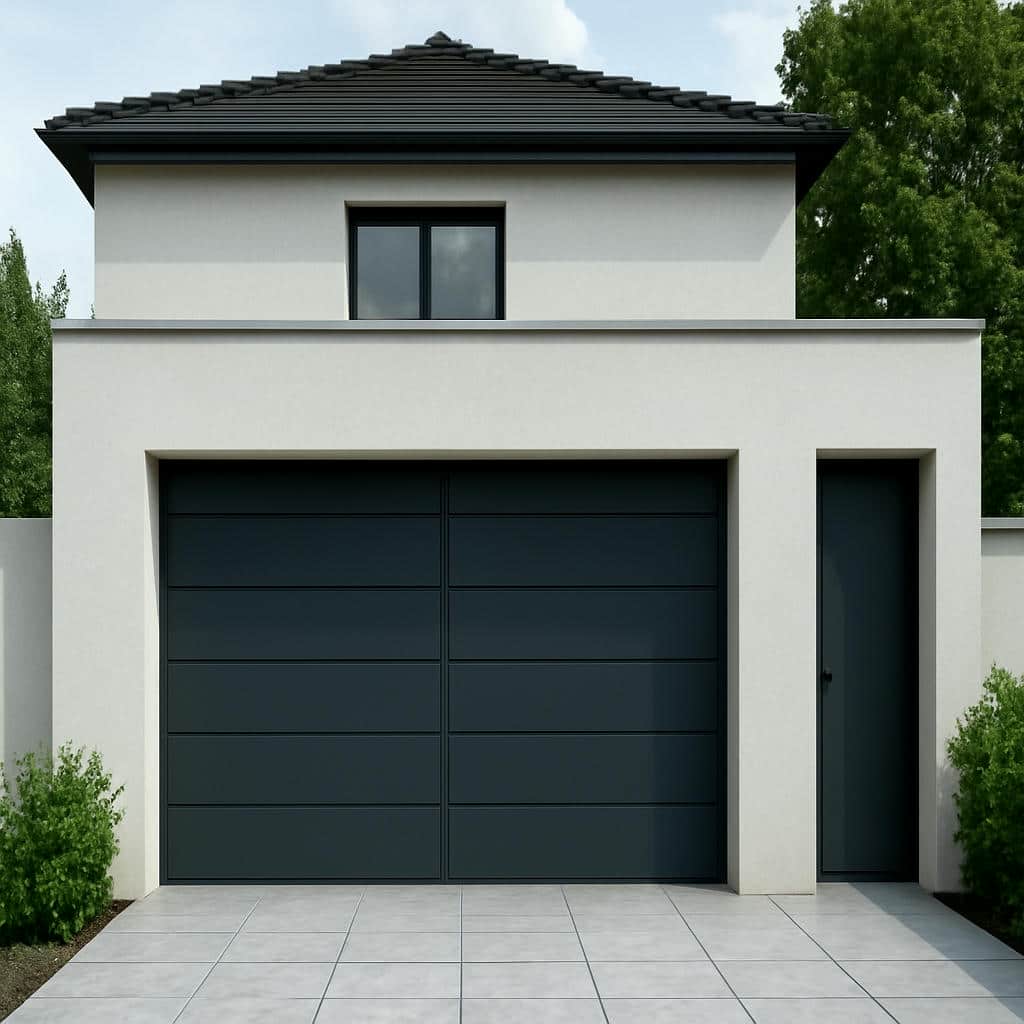 خرید درب مدرن کیت کت افقی رنگ کوره ای