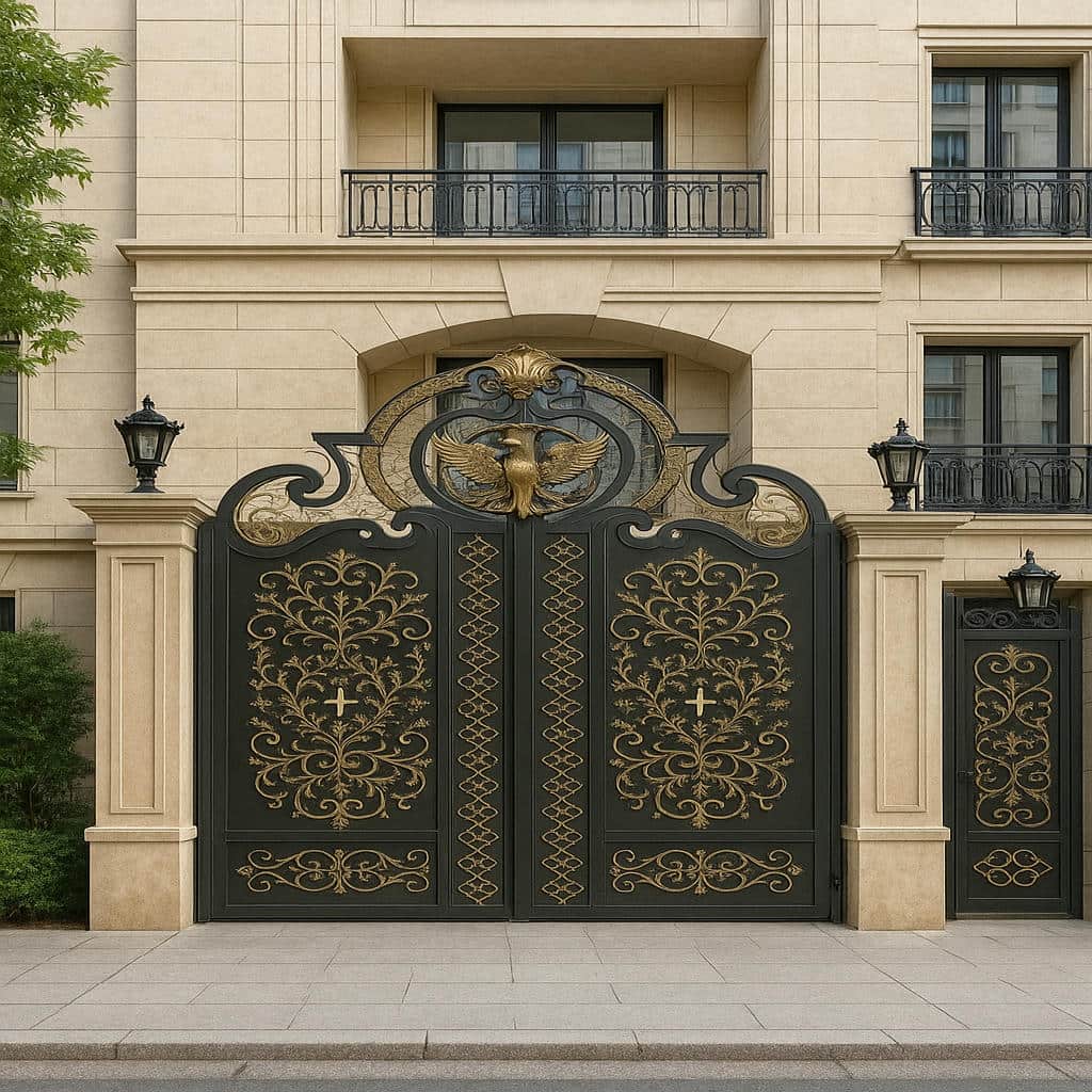 کارخانه ساخت درب فلزی میخک فرفورژه