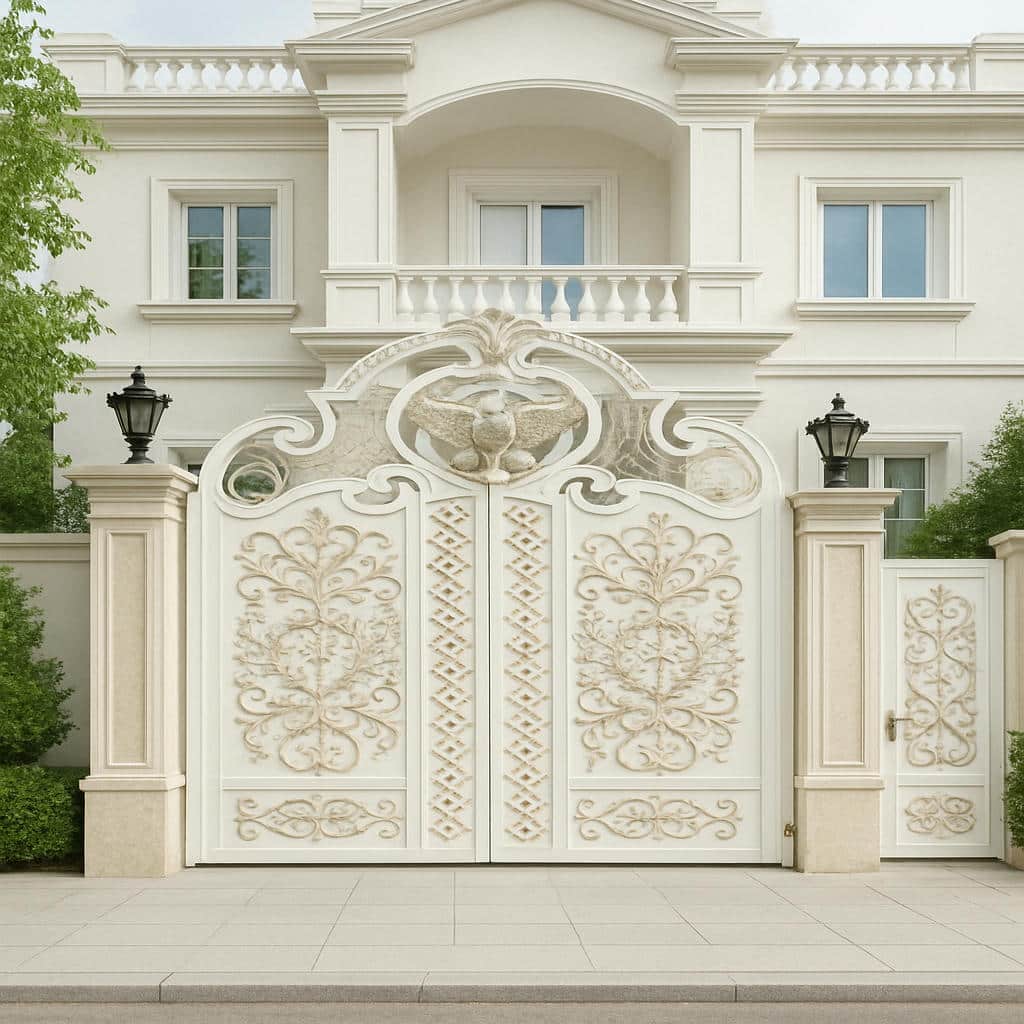 خرید درب فلزی میخک طرح گل