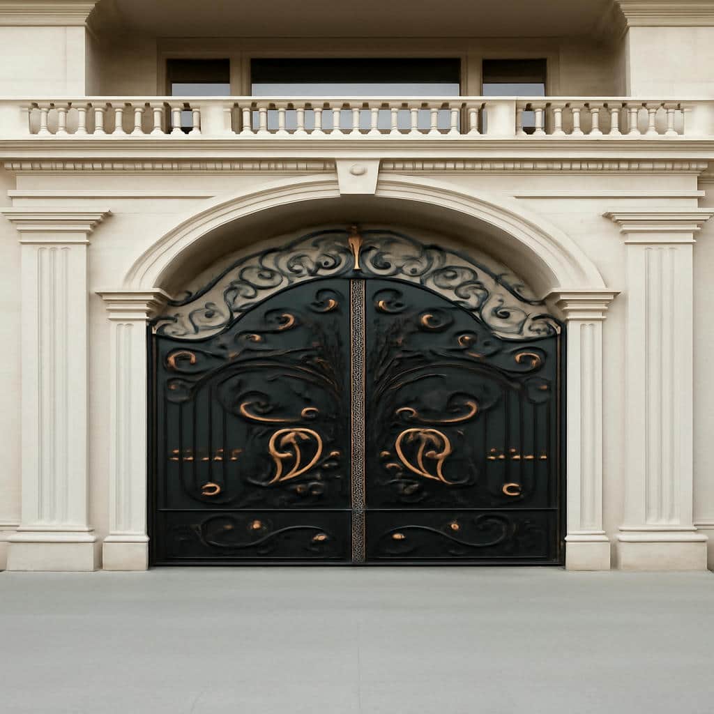 فروش درب فلزی پروانه طرح طبیعت