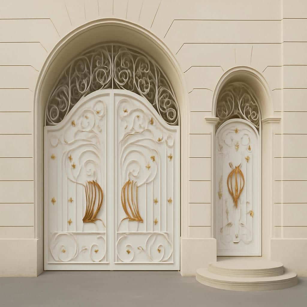 درب فلزی پروانه لوکس مدرن