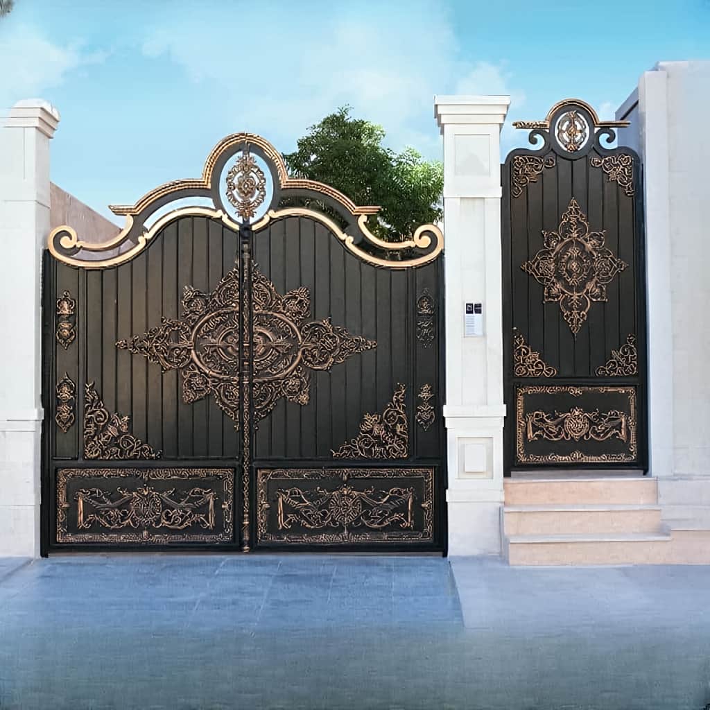 خرید و قیمت درب فلزی گل آرا ویلایی