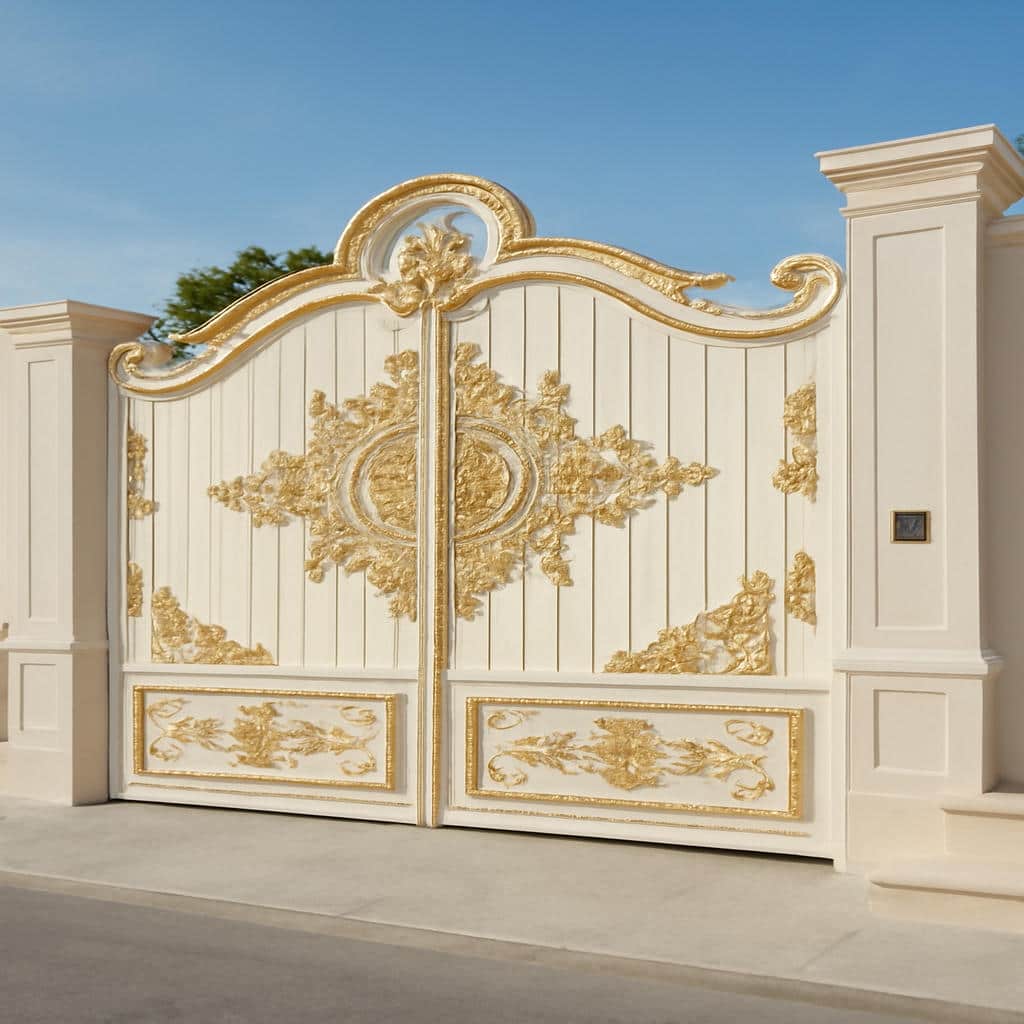 درب فلزی گل آرا