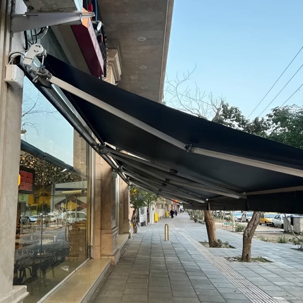 قیمت سایبان برقی بازویی اتوماتیک بالکن آپارتمانی در ساوه