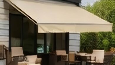 سایبان برقی بازویی در بندر لنگه