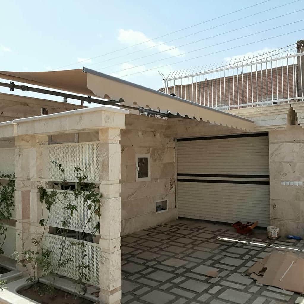 خرید سایبان برقی بازویی اتوماتیک سایبان اتوماتیک در کاشان