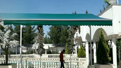 سایبان برقی بازویی اتوماتیک در بومهن