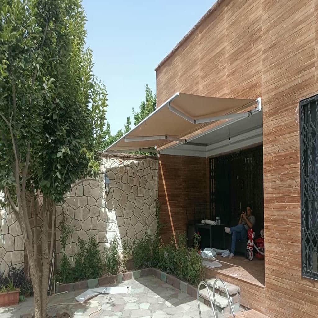 قیمت سایبان برقی بازویی اتوماتیک بازدید محل در قائمشهر
