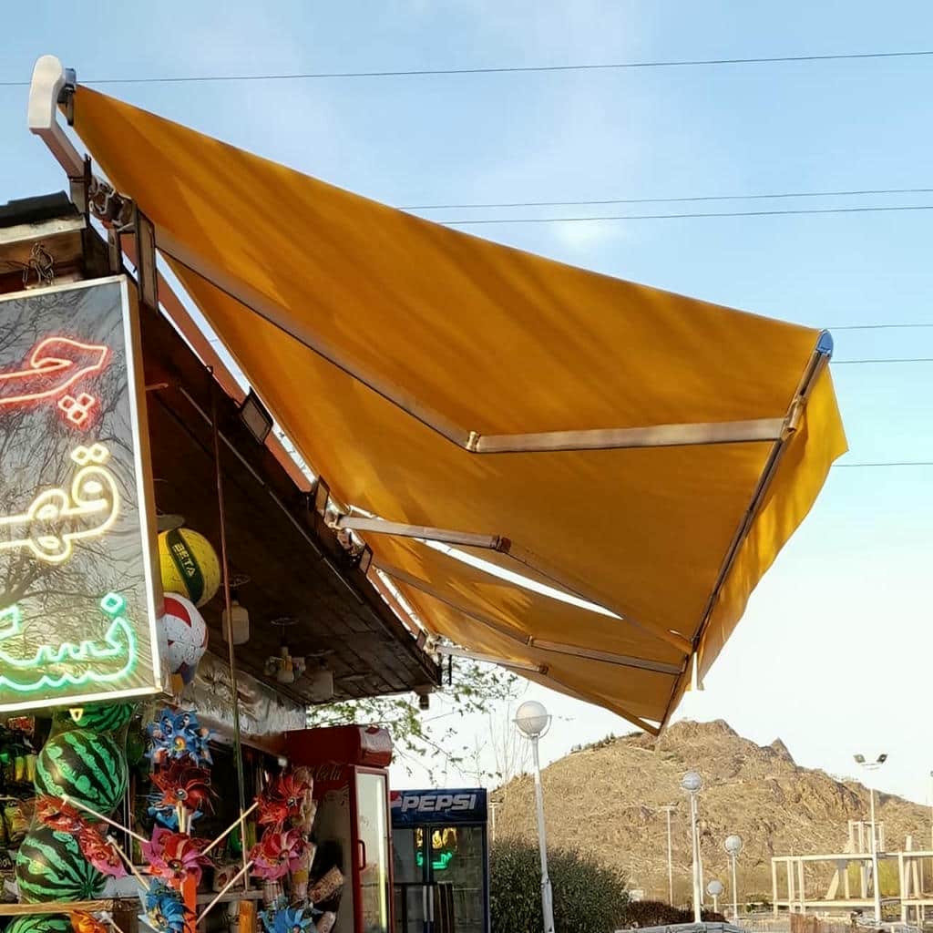 خرید سایبان برقی بازویی اتوماتیک ویلایی در لواسان