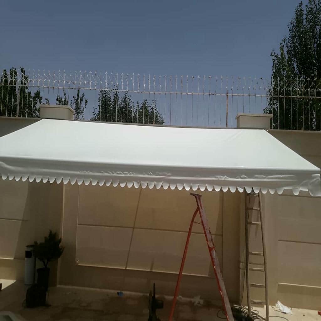 نصب سایبان برقی بازویی ضد UV در مهرشهر کرج