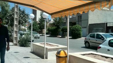 سایبان برقی بازویی اتوماتیک در بابل