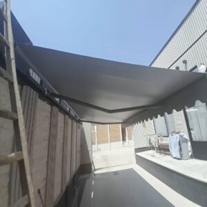 سایبان برقی بازویی اتوماتیک در قم