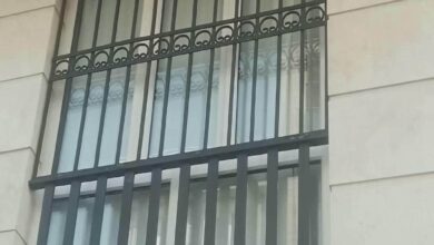نرده پنجره حفاظ آهنی در بومهن