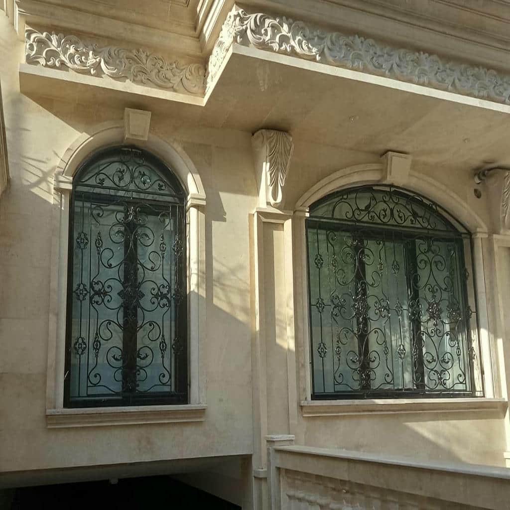 کارخانه حفاظ پنجره گرد کلاسیک در رفسنجان