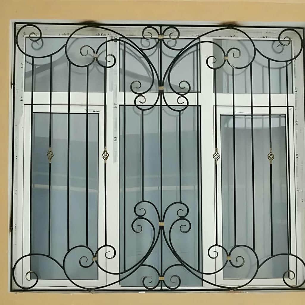 نصب نرده پنجره آهنی فرفورژه در بندر لنگه