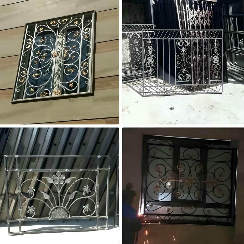 نصب نرده پنجره آهنی فرفورژه در فردیس کرج
