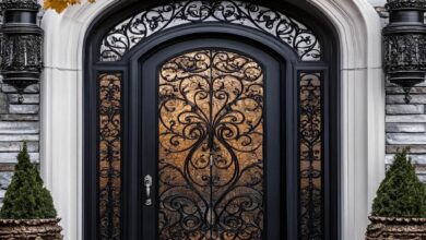 درب حیاط ویلا در بومهن