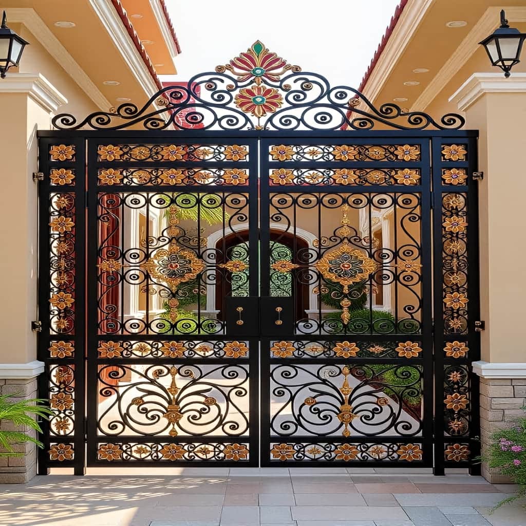 خرید درب حیاط ویلا ساده در استان گلستان
