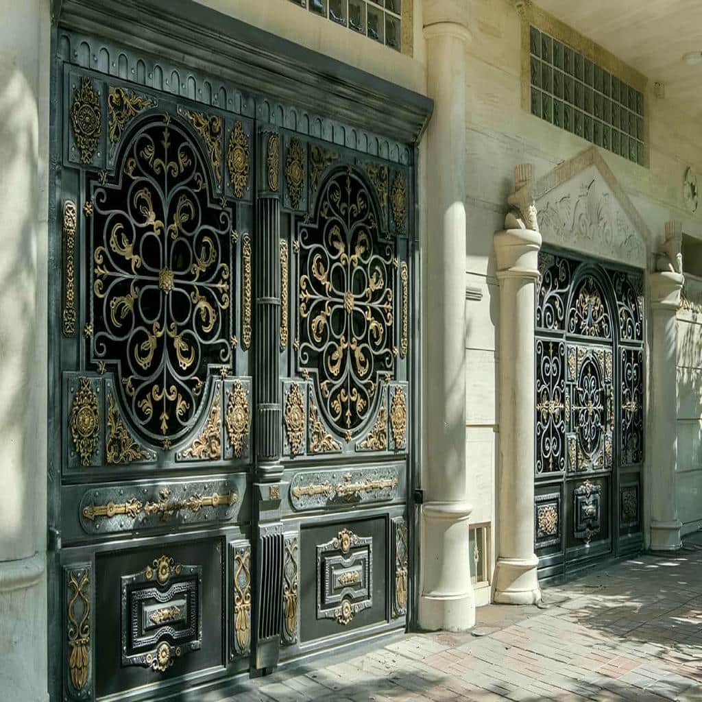 فروش درب حیاط ویلا کلاسیک در اردبیل