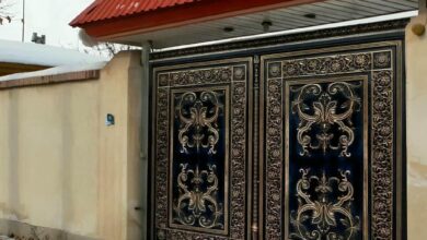 درب حیاط ویلا در چالوس