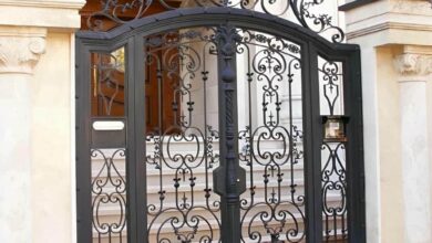 درب حیاط ویلا در شیراز