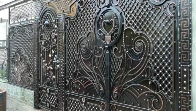 درب حیاط ویلا در کردان